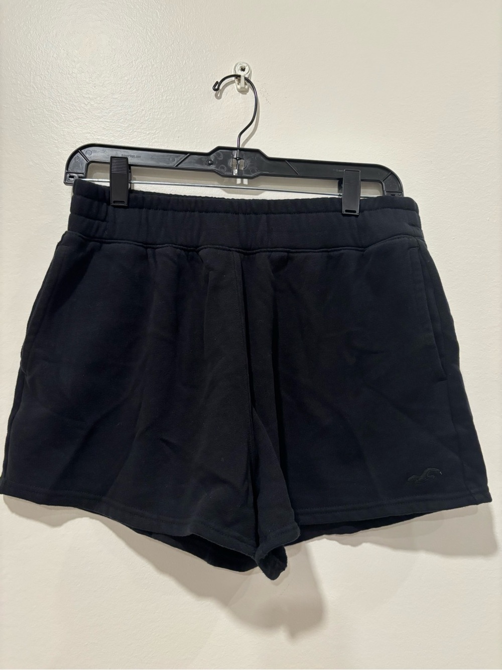 Black Women's Hollister Lounge Shorts - Soft Elastic Waist